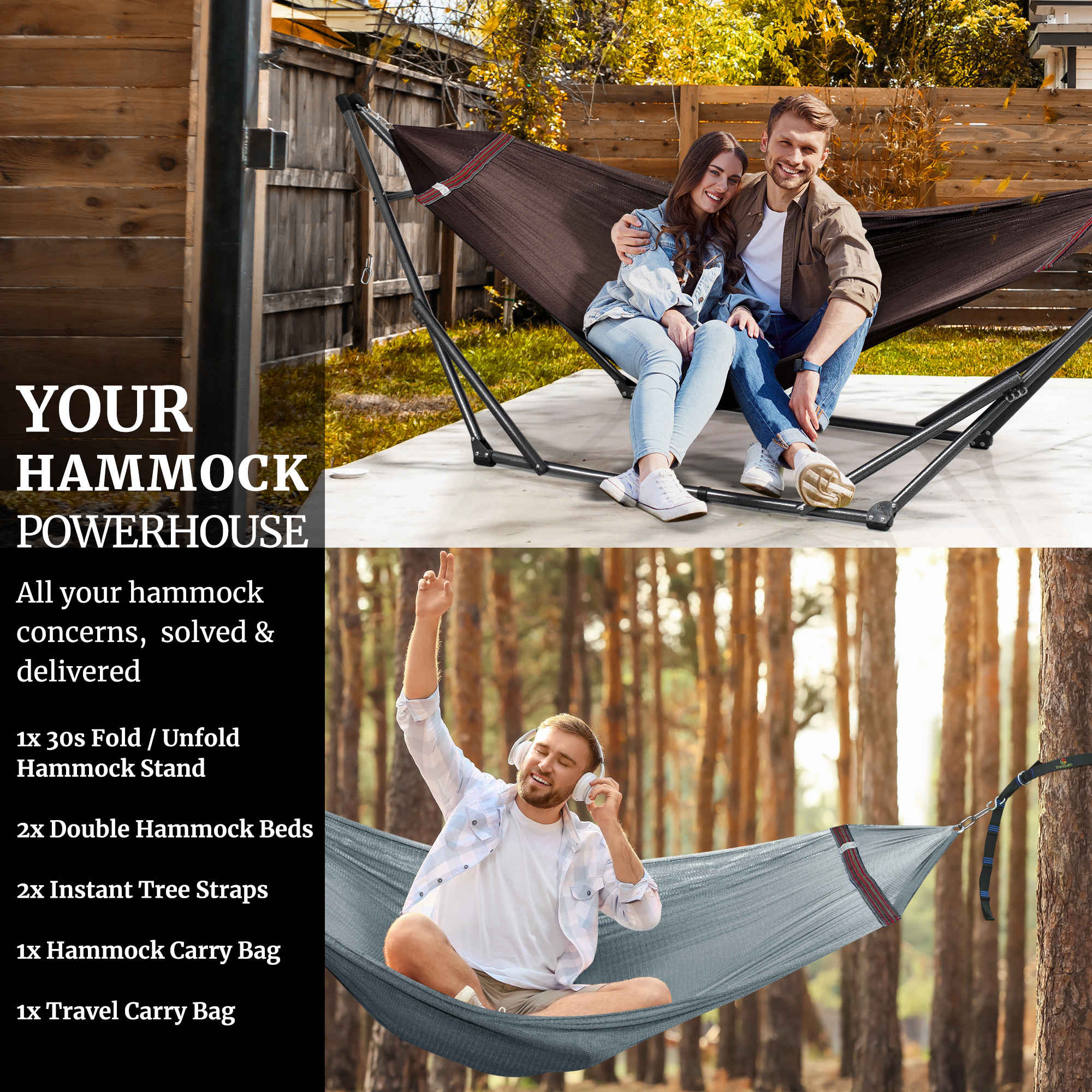 Tranquillo Comfort Set Original Hammock Stand