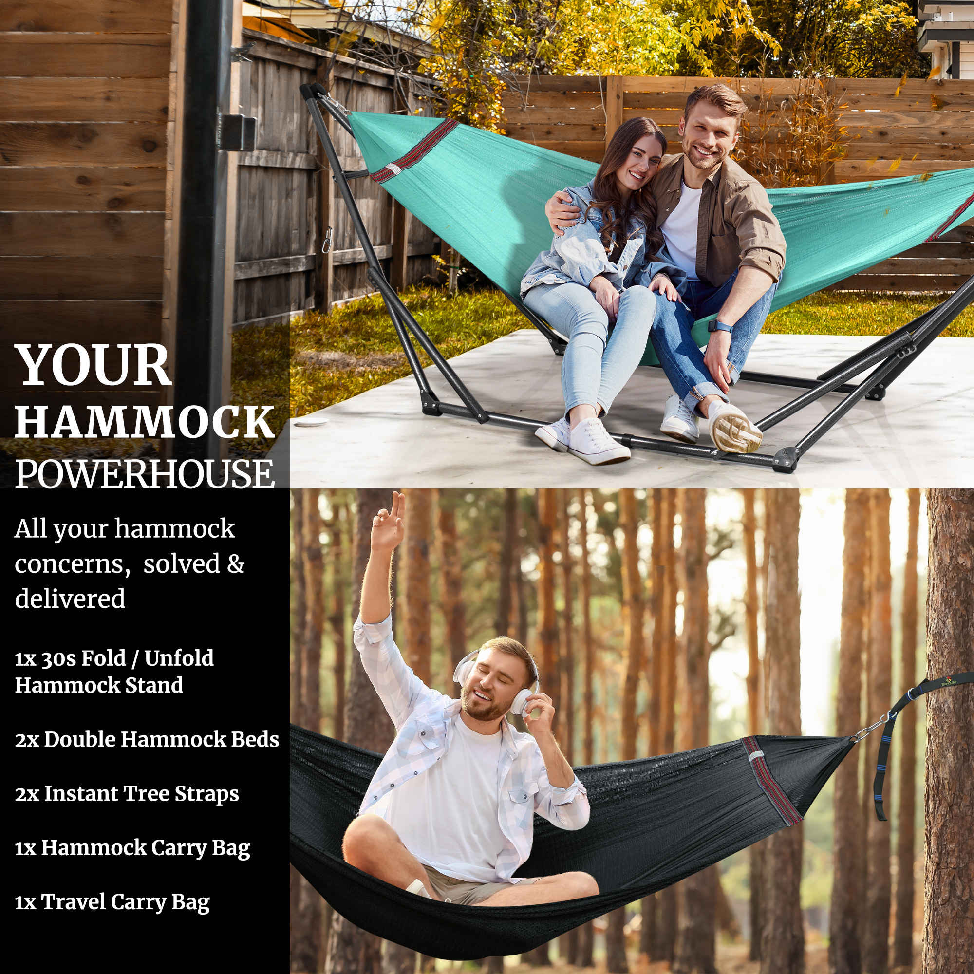 Tranquillo Comfort Set Original Hammock Stand