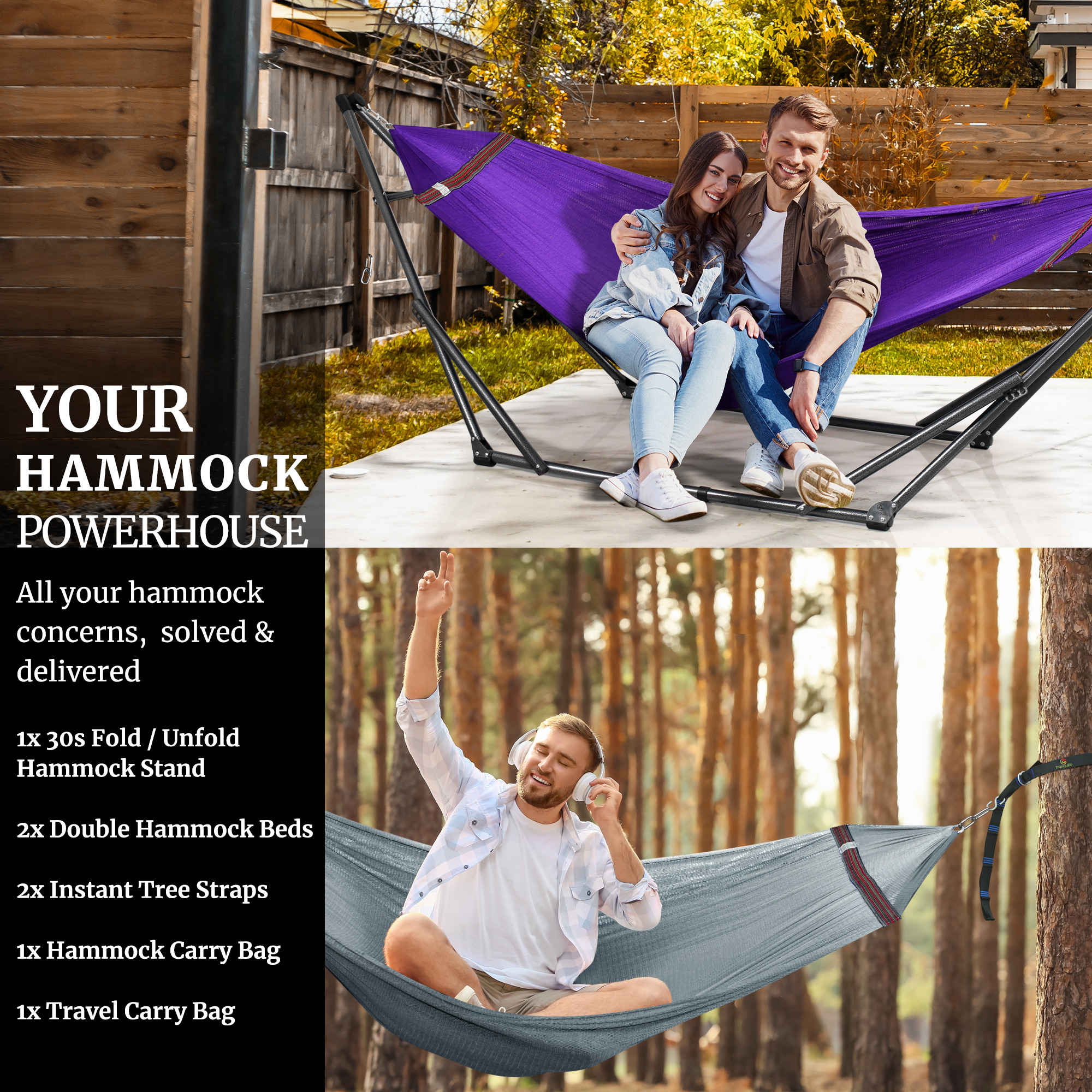 Tranquillo Comfort Set Original Hammock Stand