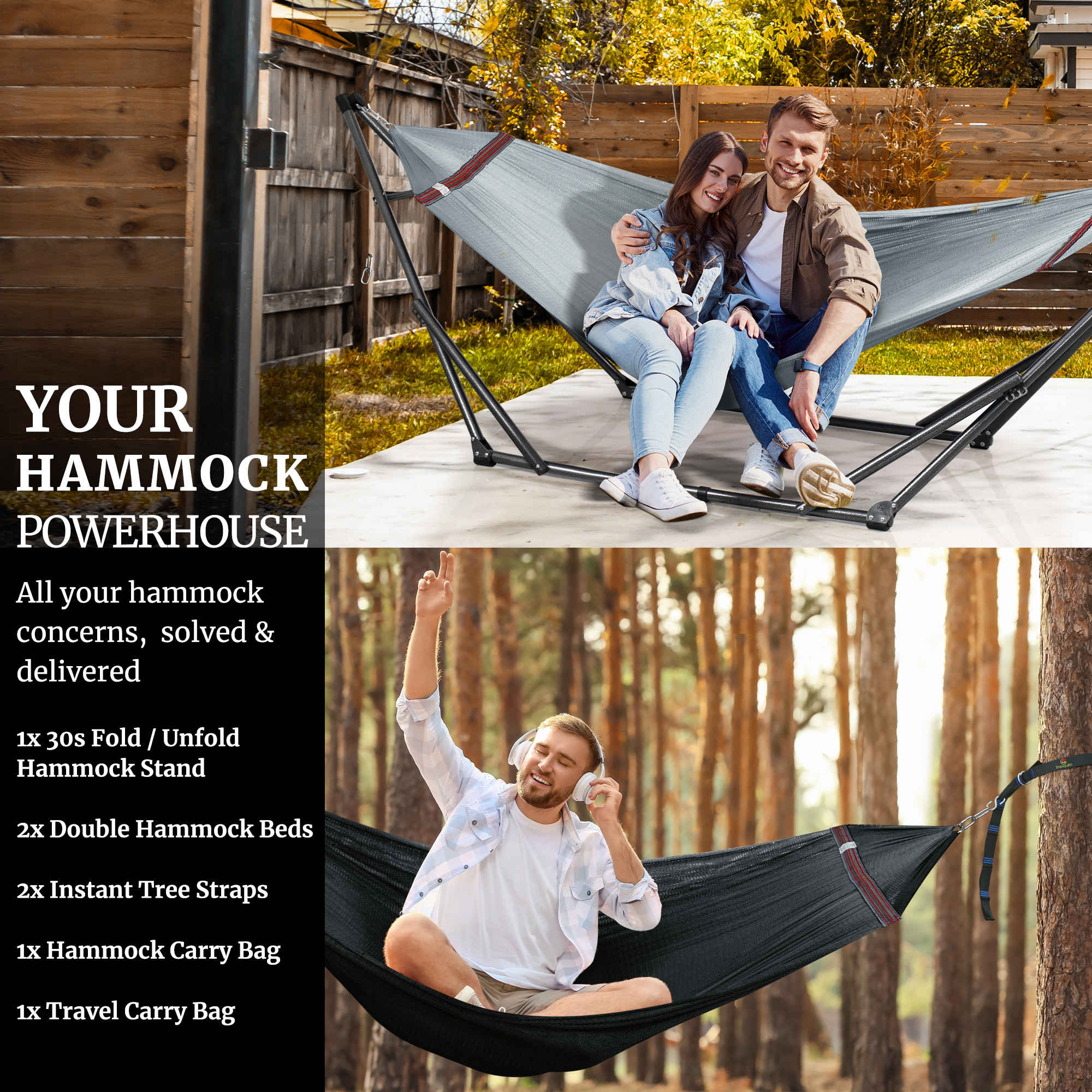 Tranquillo Comfort Set Original Hammock Stand