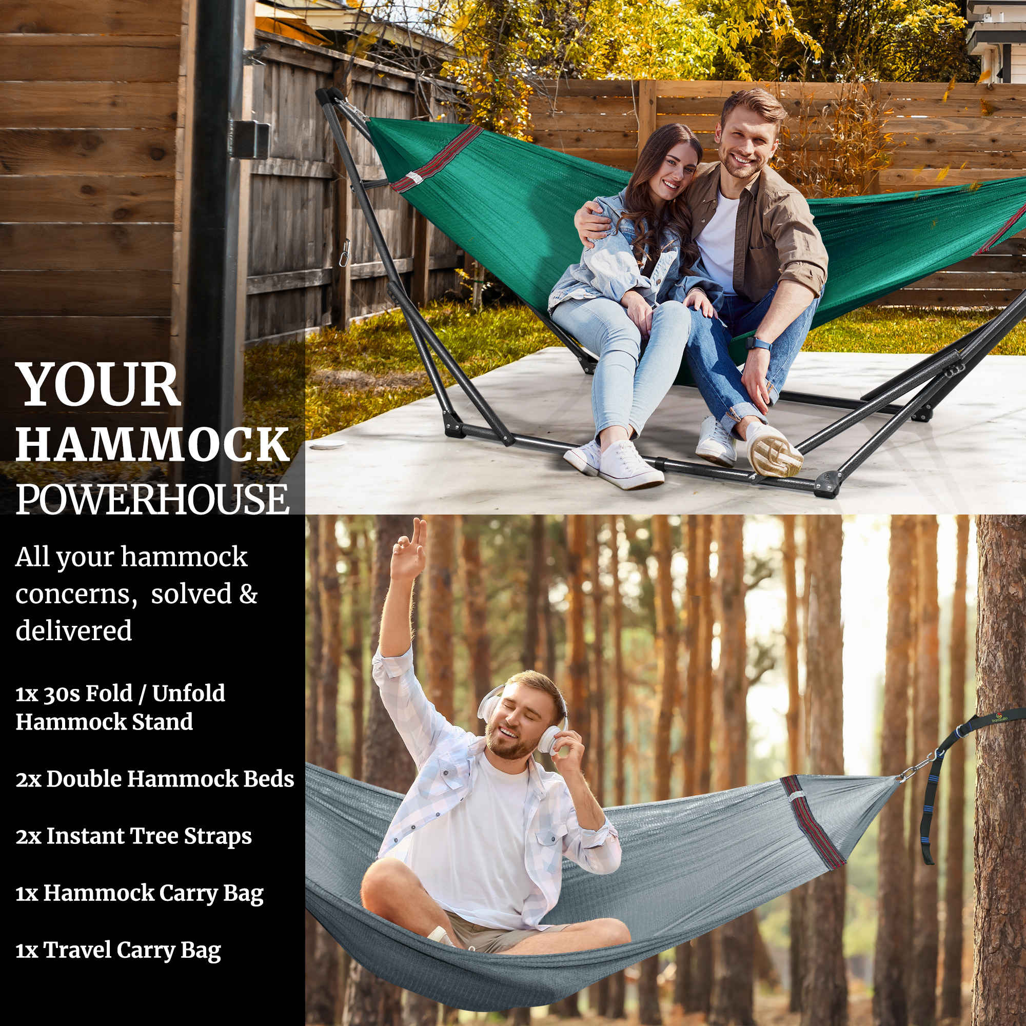 Tranquillo Comfort Set Original Hammock Stand