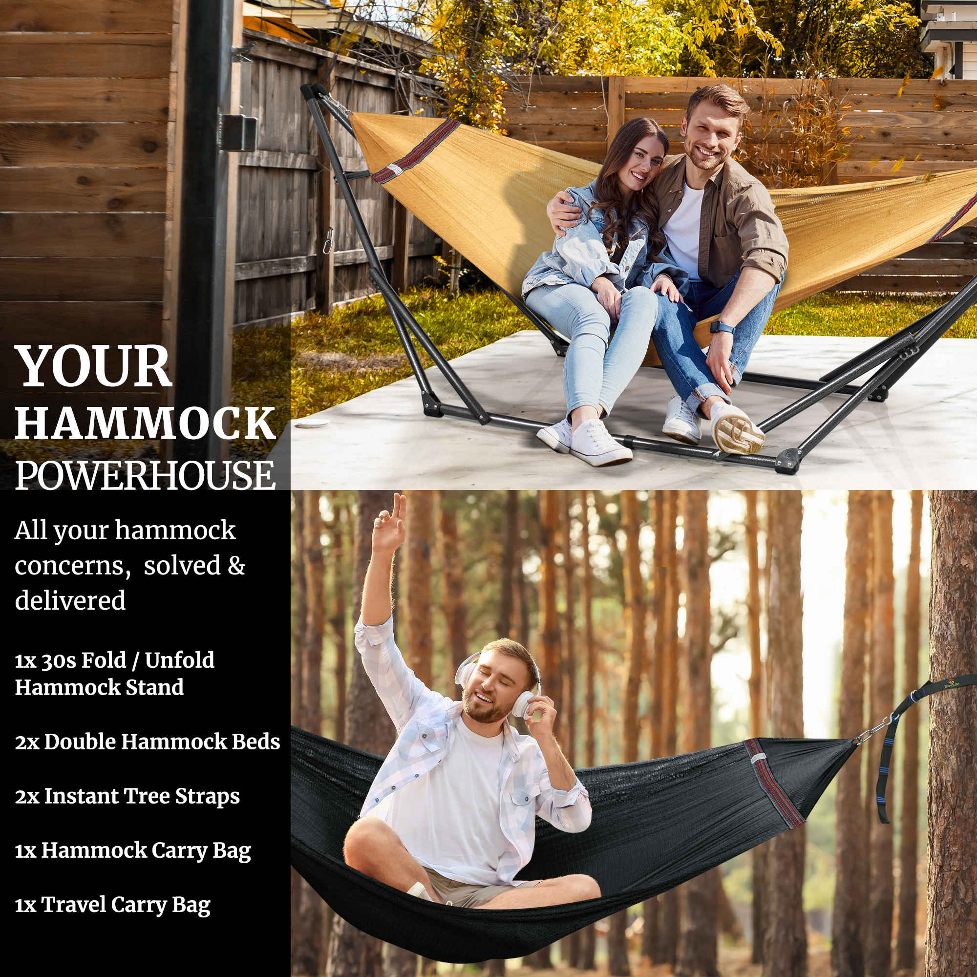Tranquillo Comfort Set Original Hammock Stand