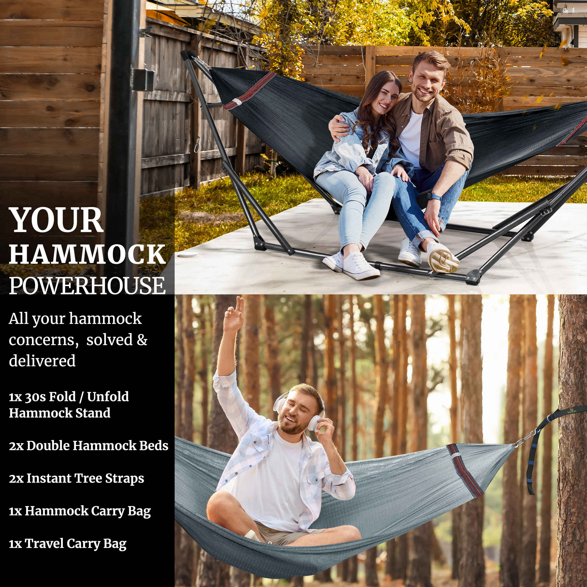 Tranquillo Comfort Set Original Hammock Stand