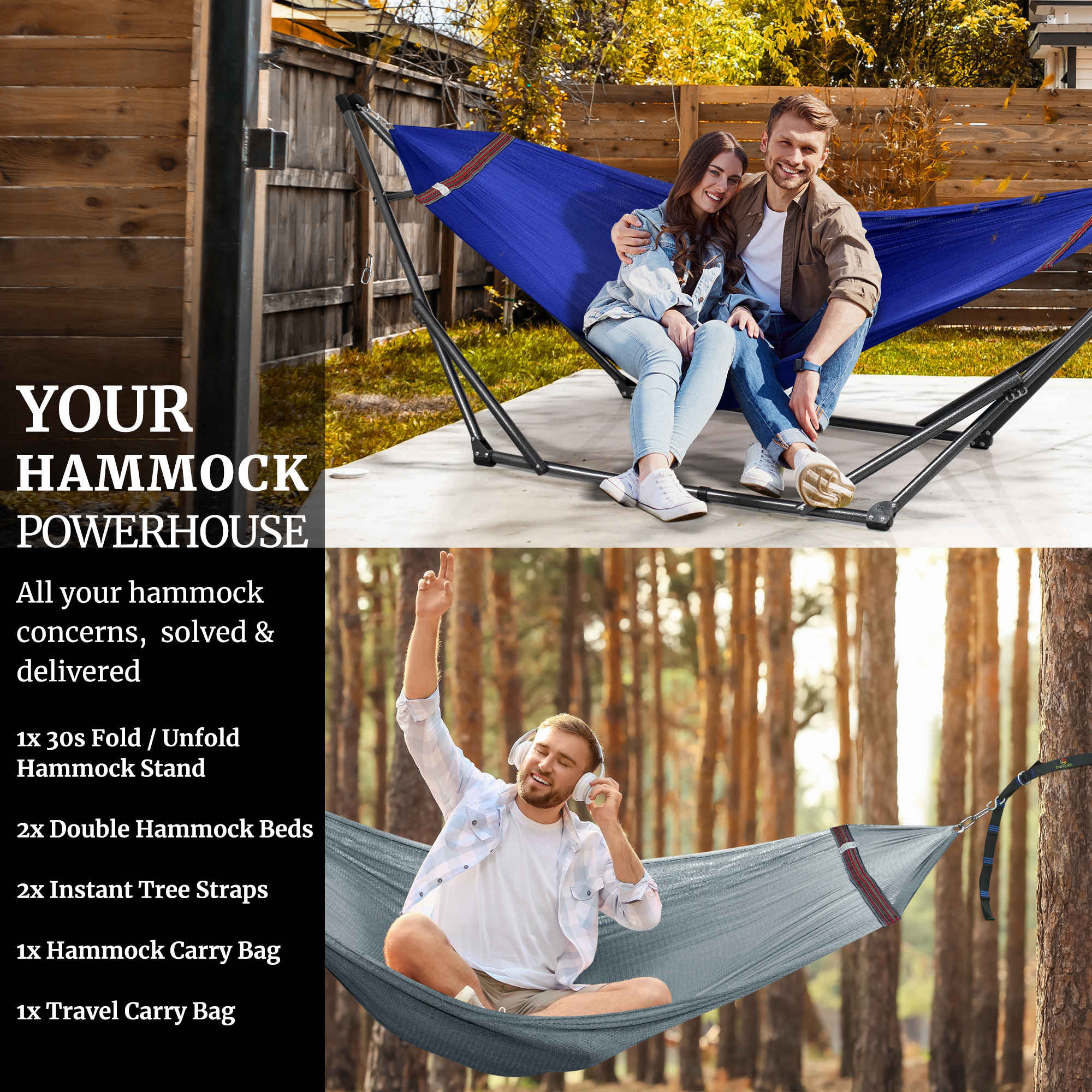 Tranquillo Comfort Set Original Hammock Stand
