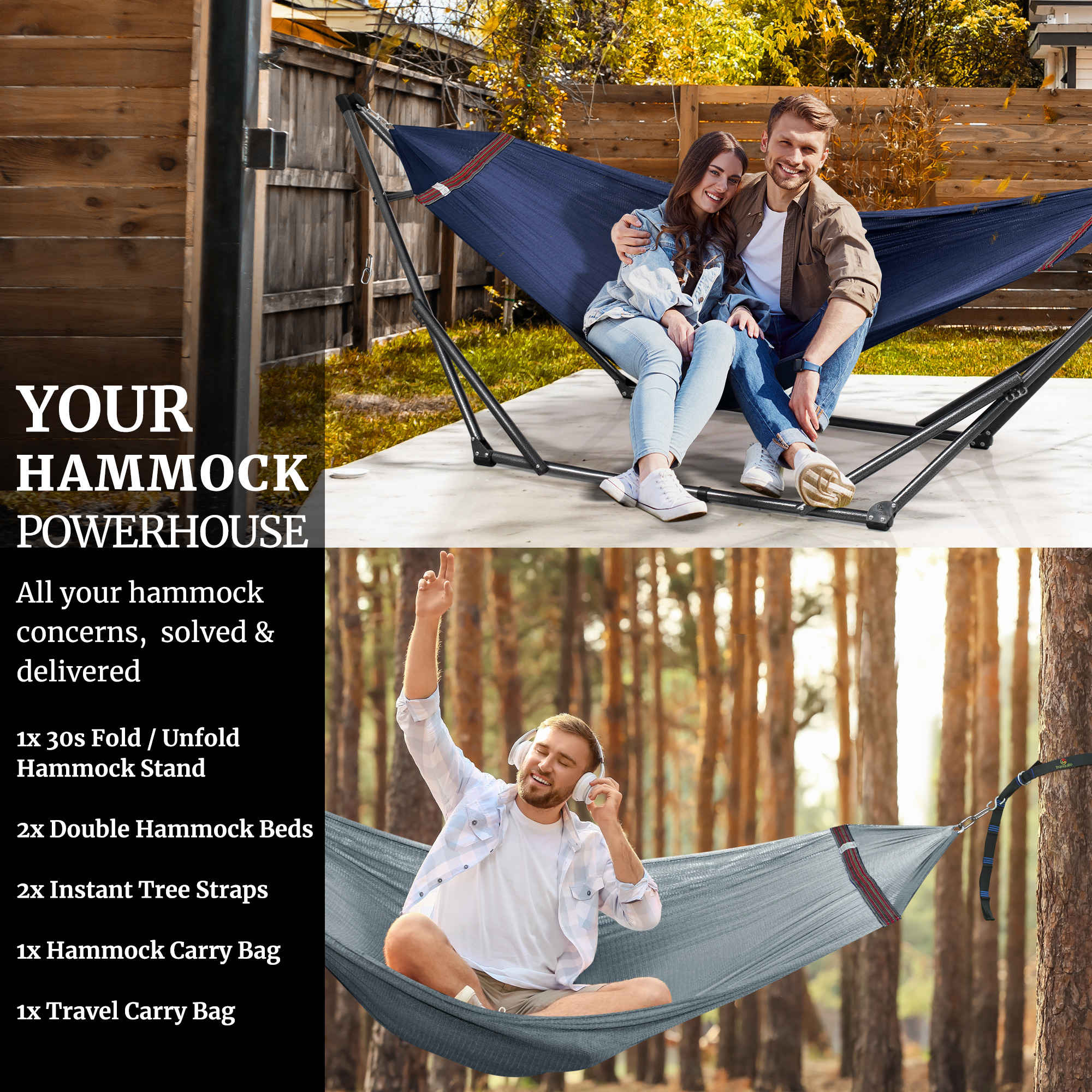 Tranquillo Comfort Set Original Hammock Stand