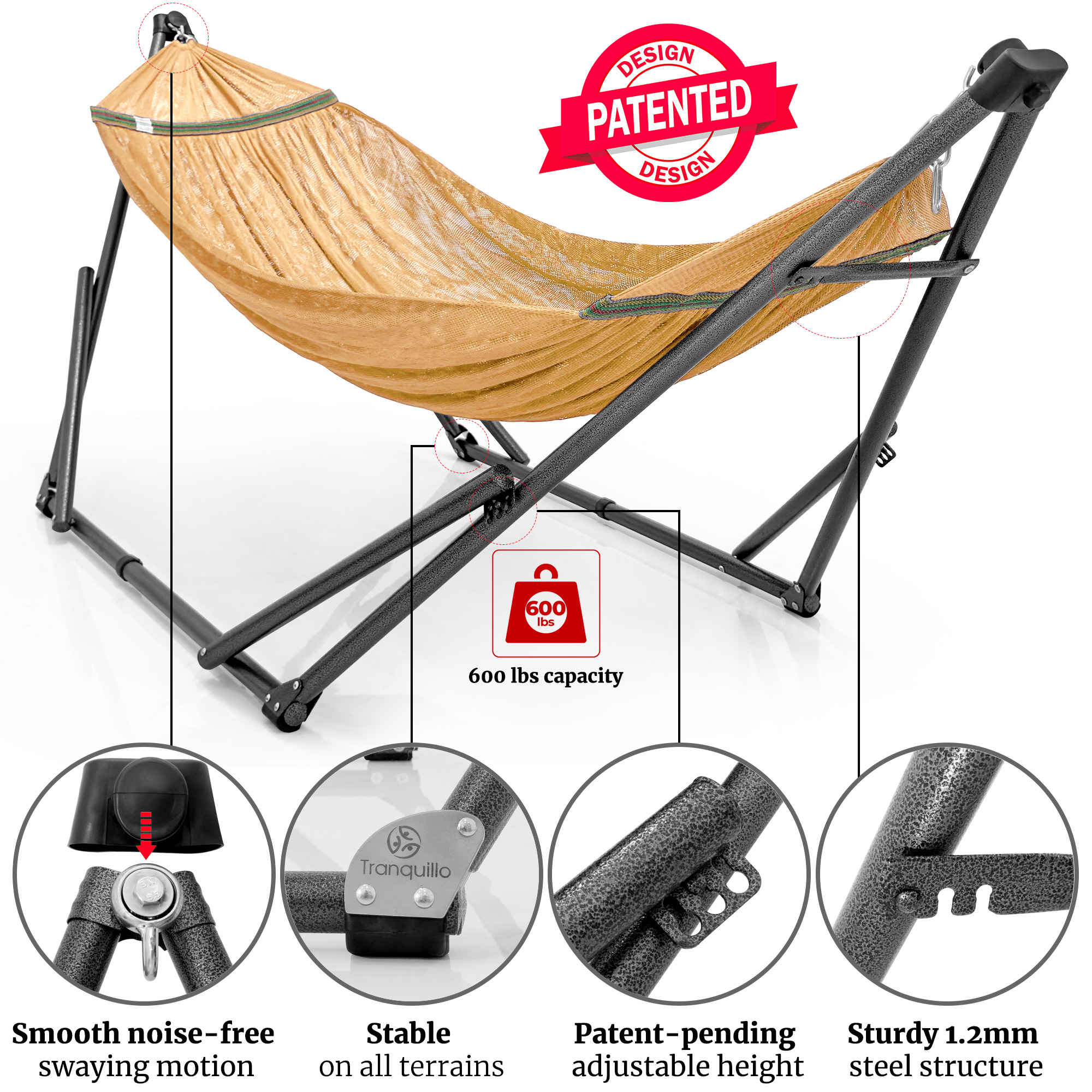 Tranquillo Comfort Set Original Hammock Stand