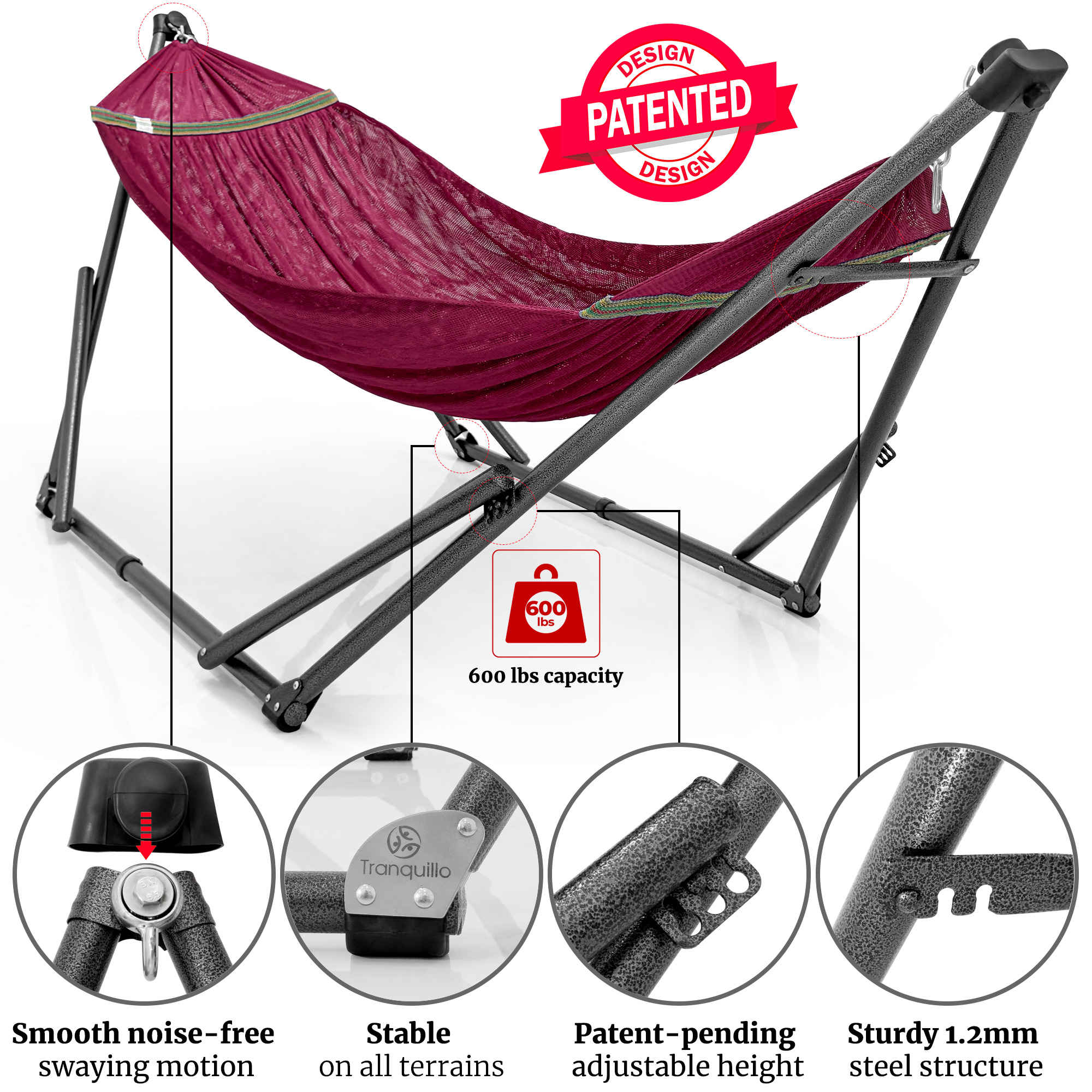 Tranquillo Comfort Set Original Hammock Stand