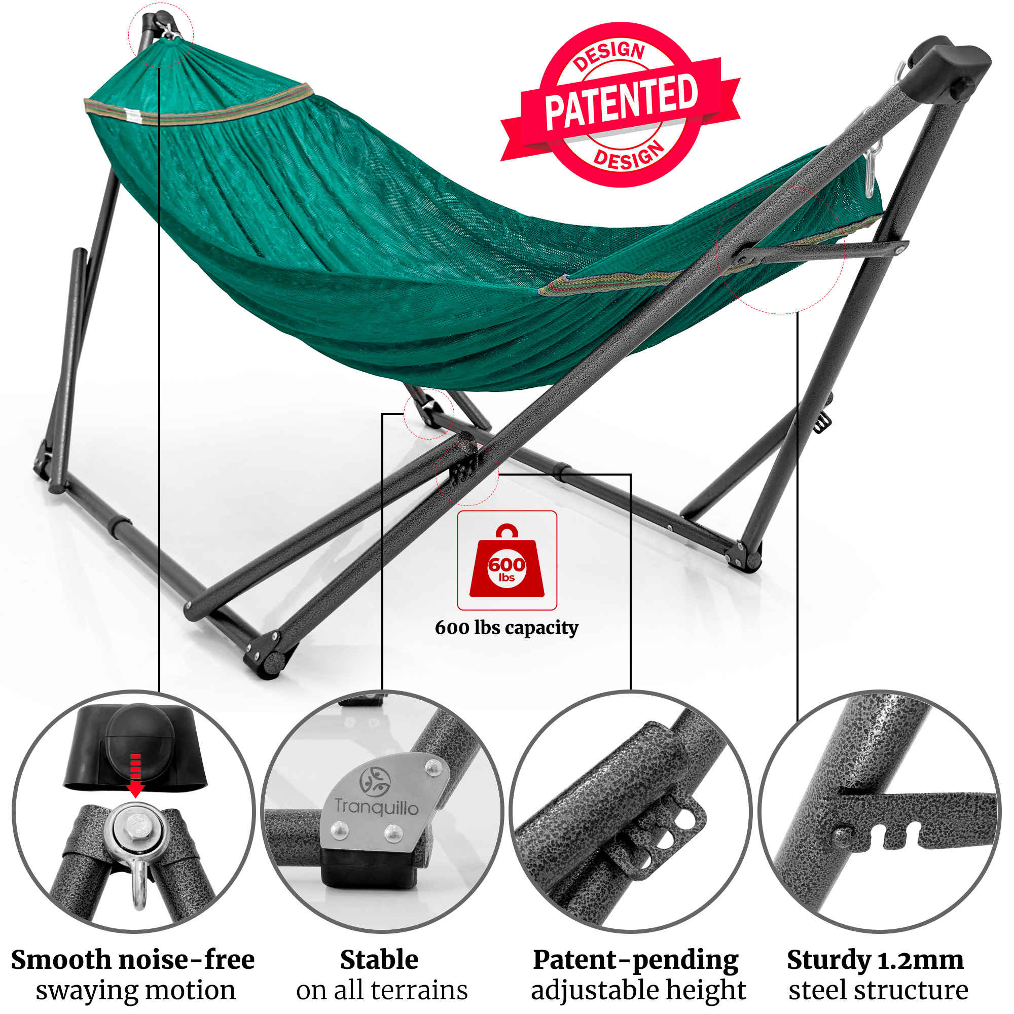 Tranquillo Comfort Set Original Hammock Stand