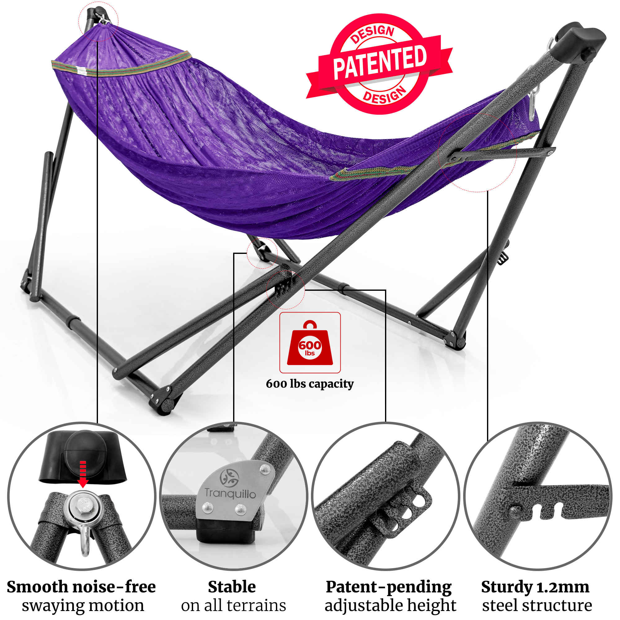 Tranquillo Comfort Set Original Hammock Stand