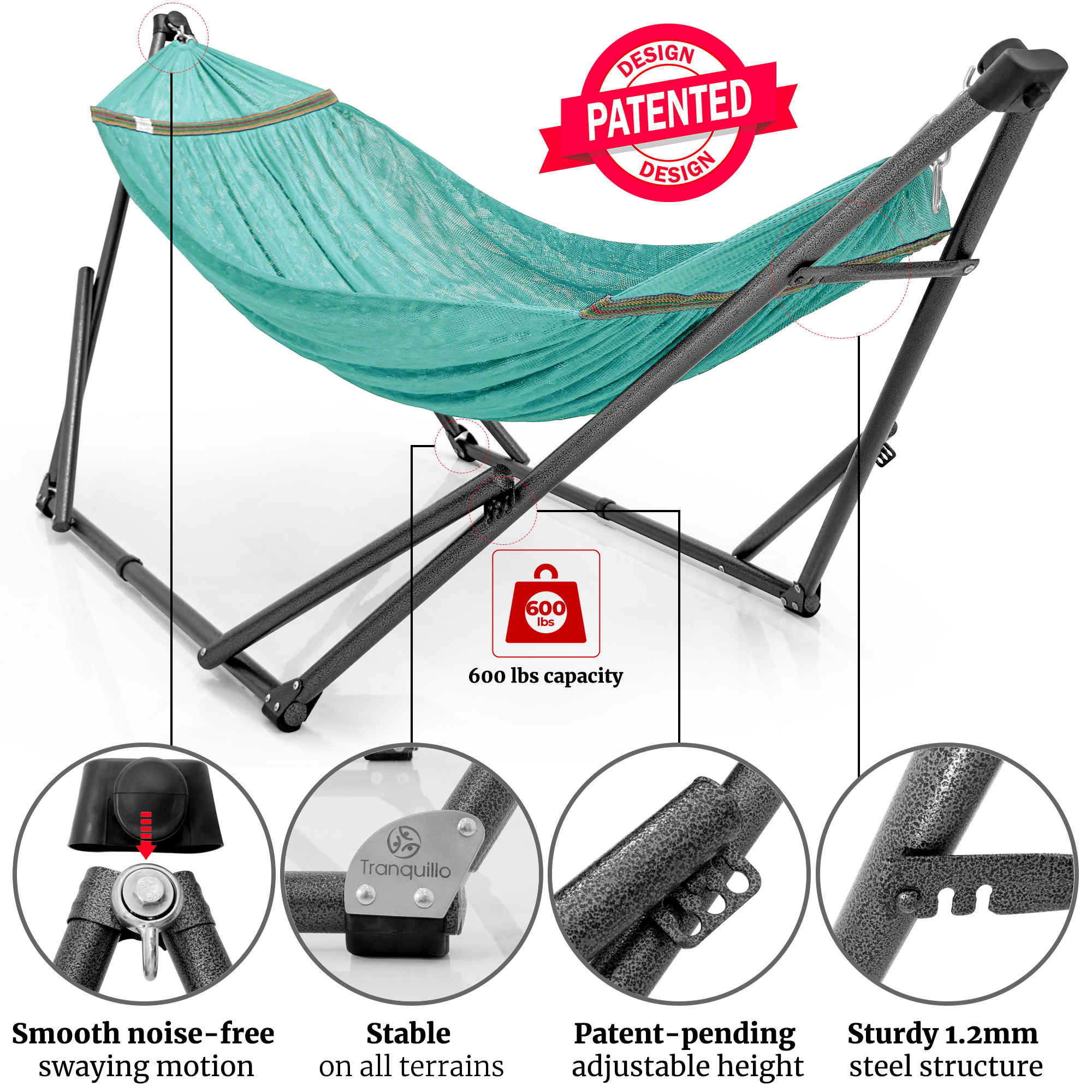 Tranquillo Comfort Set Original Hammock Stand