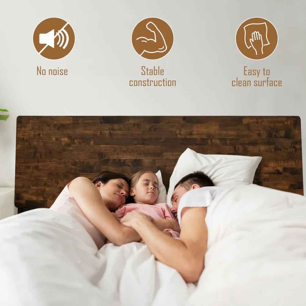 Acacia Serenity Deluxe Wood Platform Bed Frame