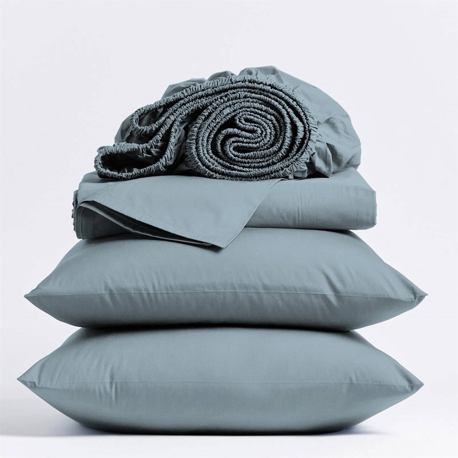 Full Size, Aqua Blue Organic Cotton Sheet Set