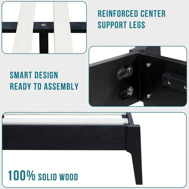 Acacia Callisto Deluxe Solid Wood Bed Frame