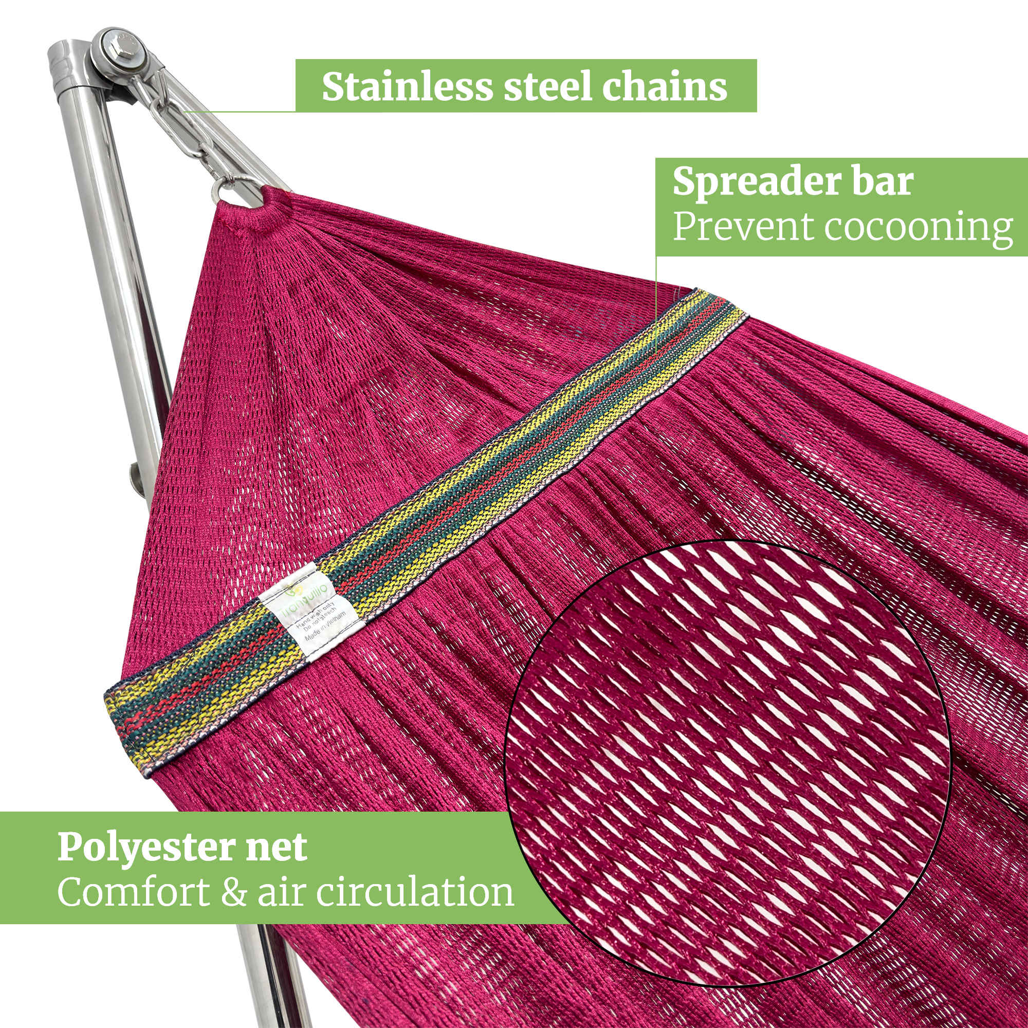 Tranquillo Universal Stainless Steel Hammock Stand