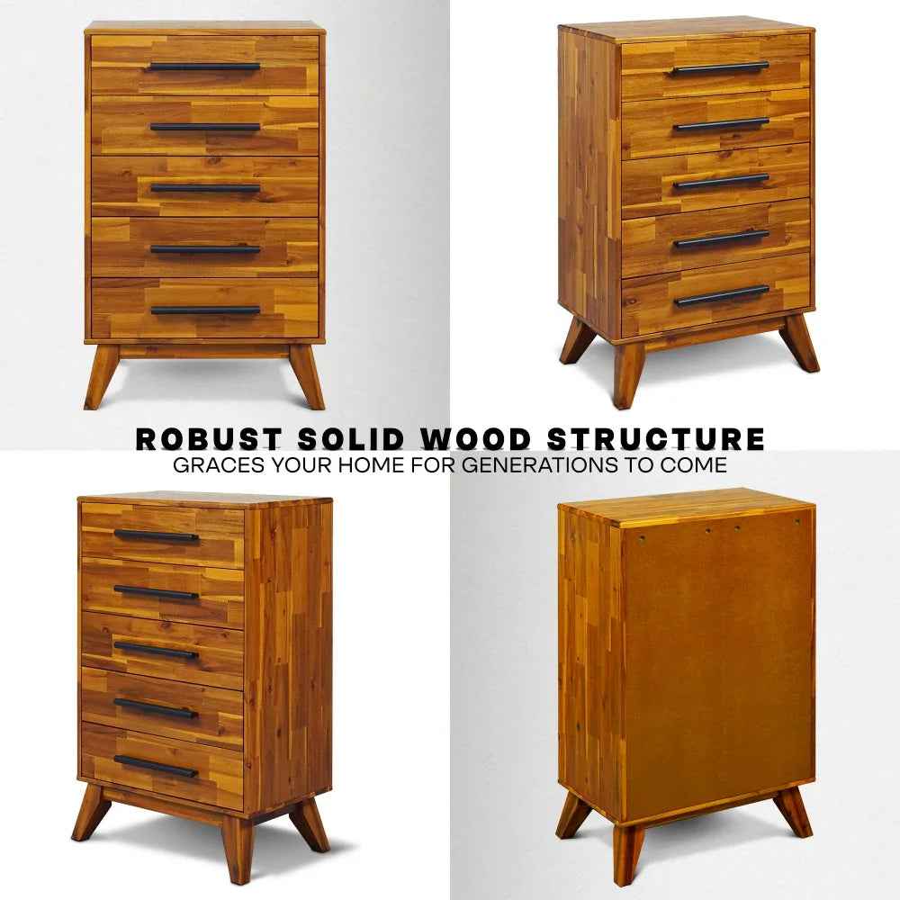 Acacia Linea Solid Wood Dresser