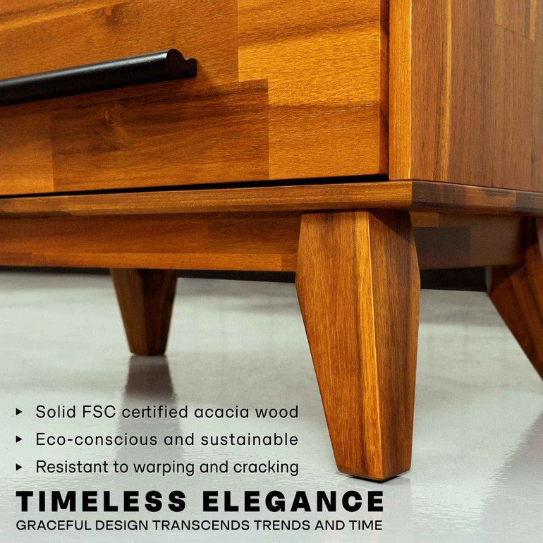 Acacia Linea Solid Wood Dresser