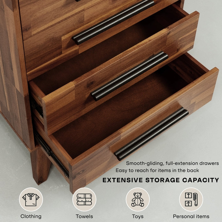 Acacia Linea Solid Wood Dresser