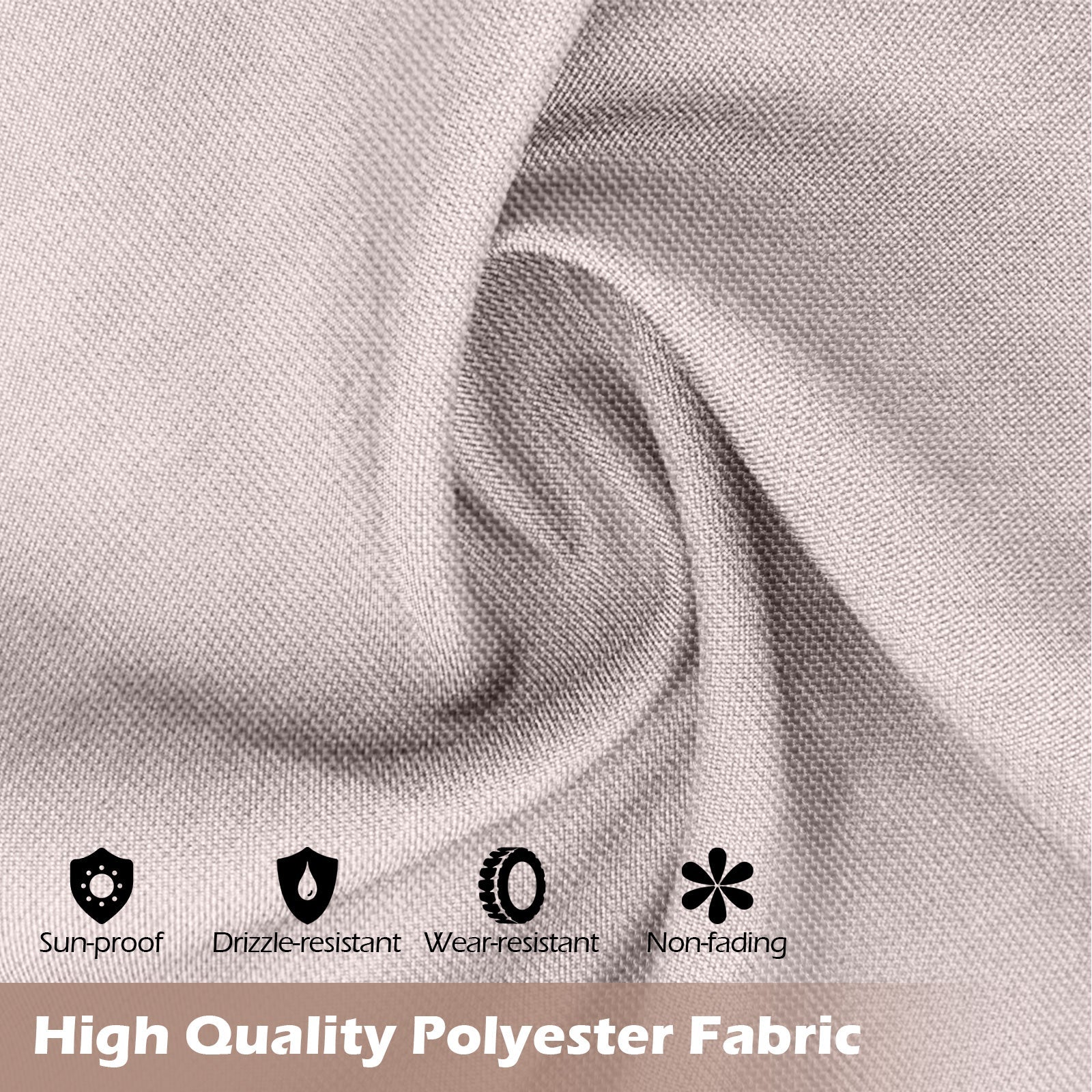 10 x 10 ft Flat Top Pergola with Retractable Canopy Gray