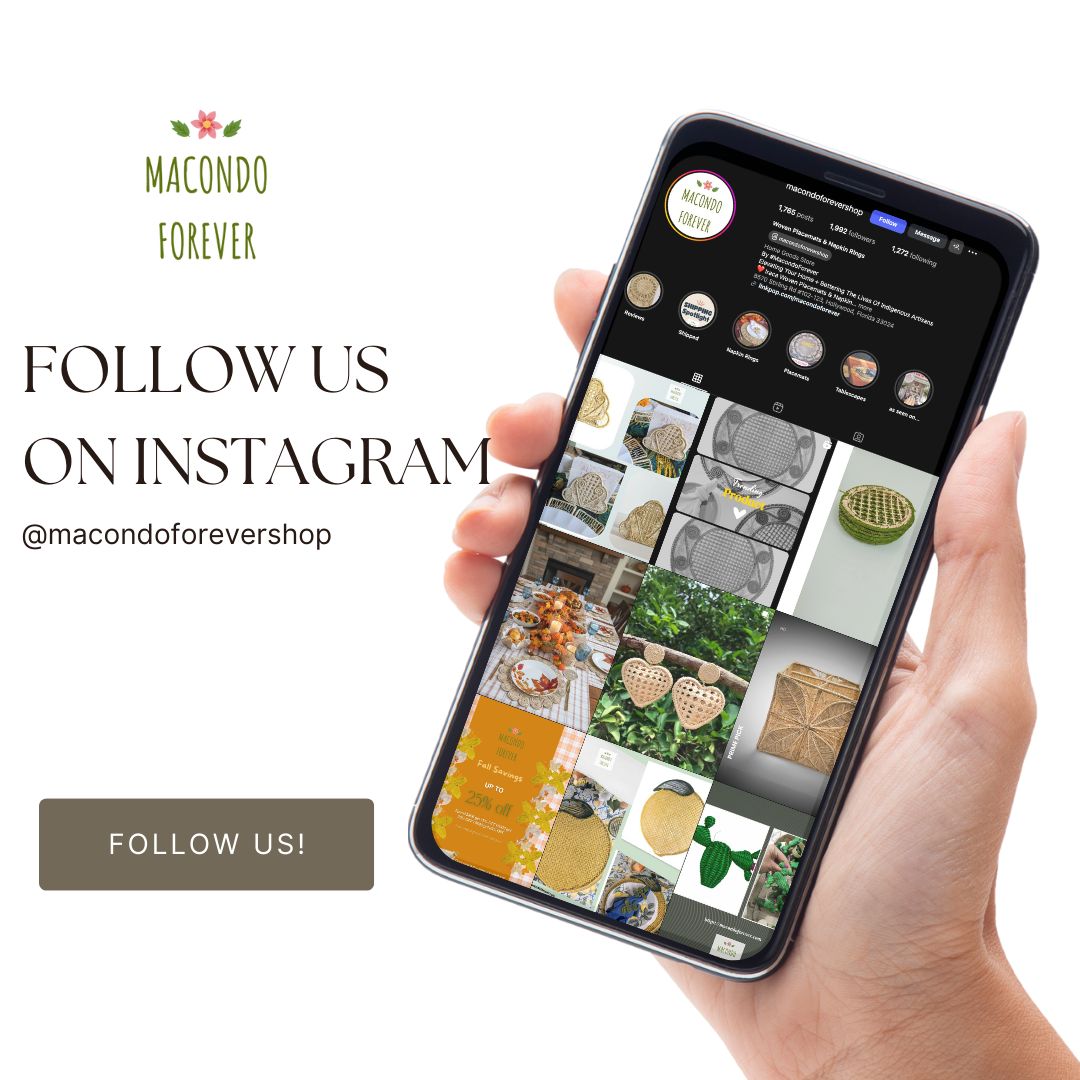 Petal Perfection Handwoven Iraca Placemat