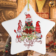 Oh, Christmas Night Holiday Ornament Ceramic Ornament OrnamentallyYou 