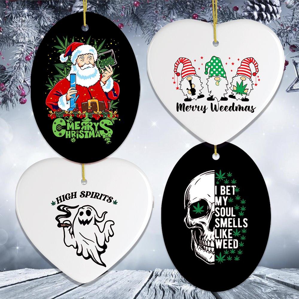 Pothead Christmas Ornament Bundle Ornament Bundle OrnamentallyYou 