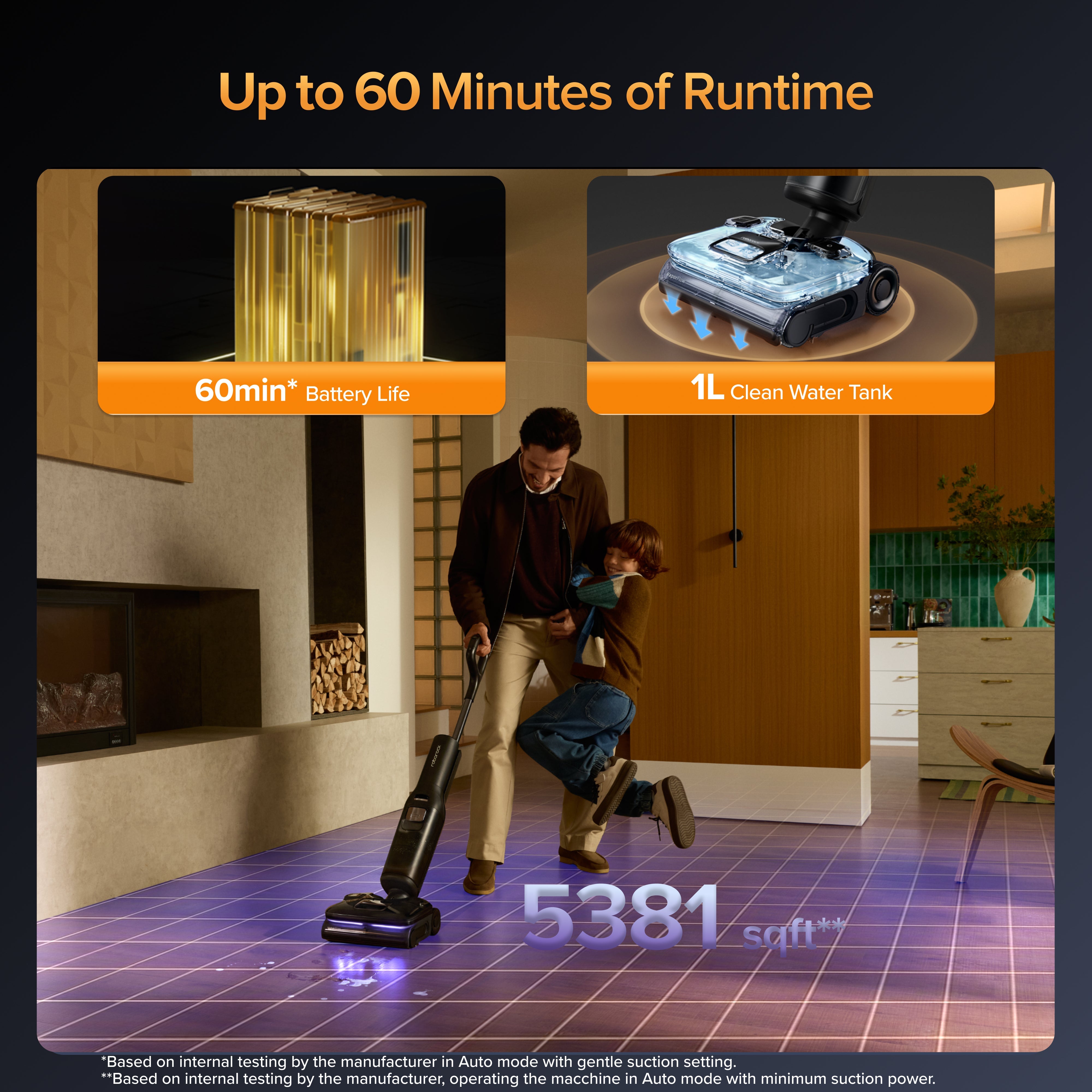 Roborock F25 Ultra Wet & Dry Vacuum with Steam & High Temperature Cleaning