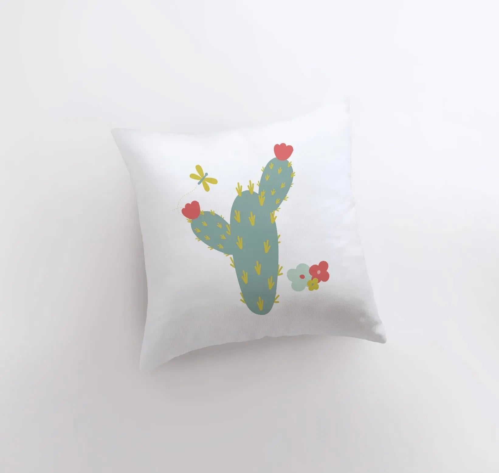 Green Cactus | Pillow Cover | Good Vibes Only | Cactus Pillow | Positive Vibes | South Western | Succulent Pillow | Cactus Pillow Case UniikPillows