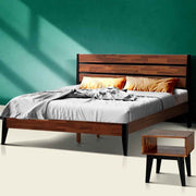 Emery Bed Frame & Nightstand Set - Acacia Solid Wood
