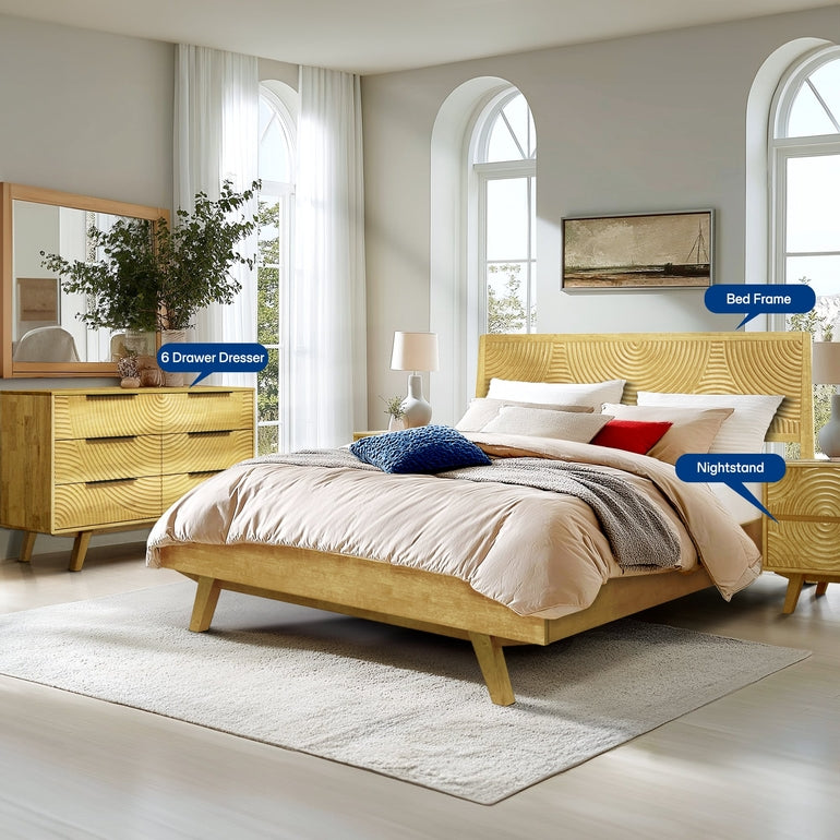 Acacia Harmony Dresser with 6 Drawers