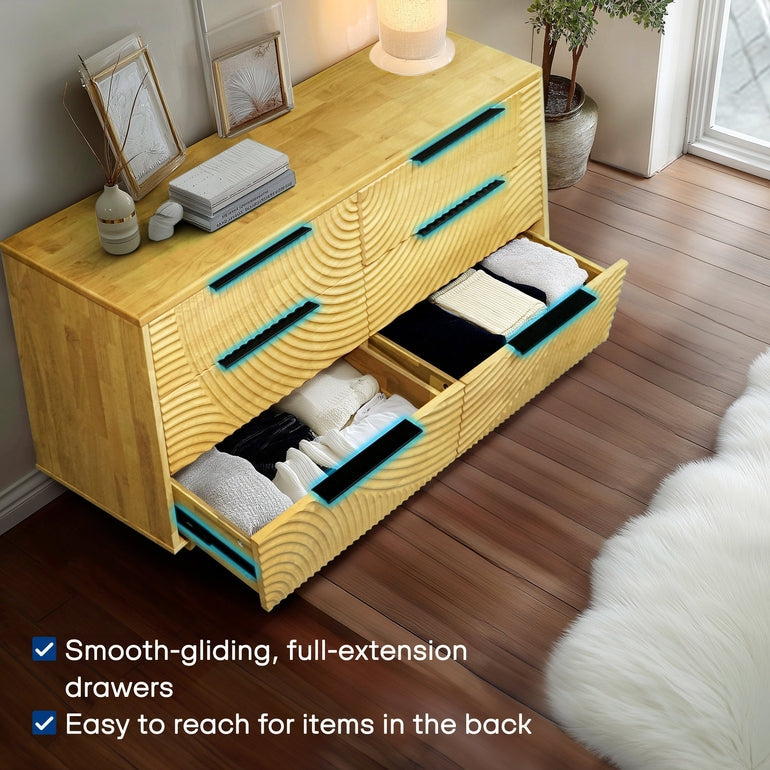 Acacia Harmony Dresser with 6 Drawers