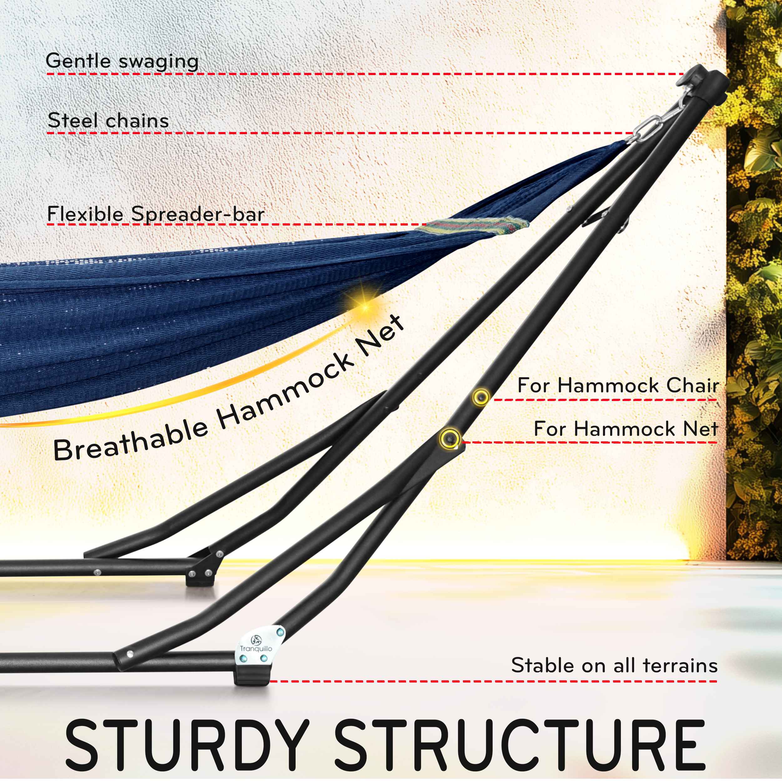 Tranquillo UniGen Transforming Hammock Stand