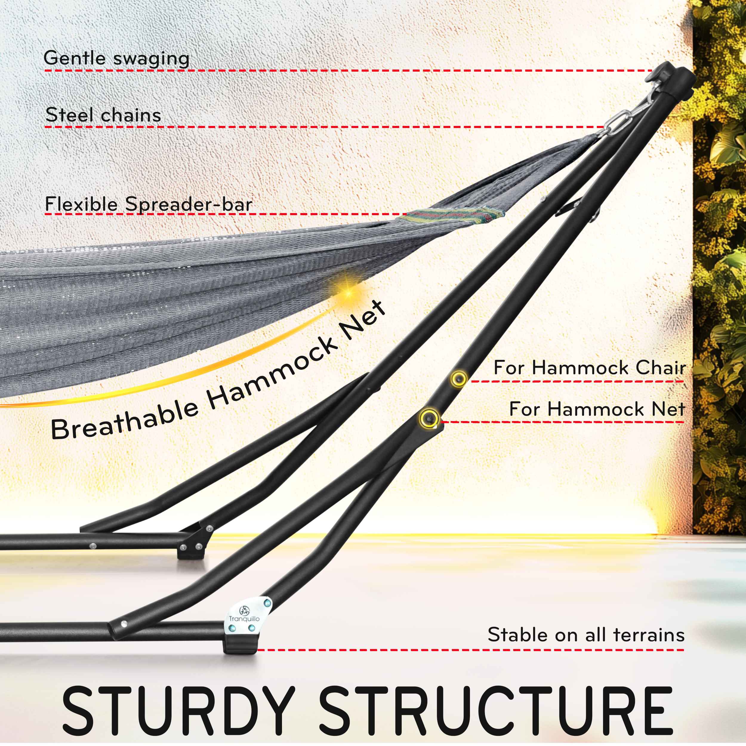 Tranquillo UniGen Transforming Hammock Stand
