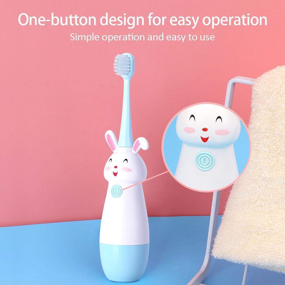 Cartoon Pattern Electric Toothbrush For Kids, Age 3-13