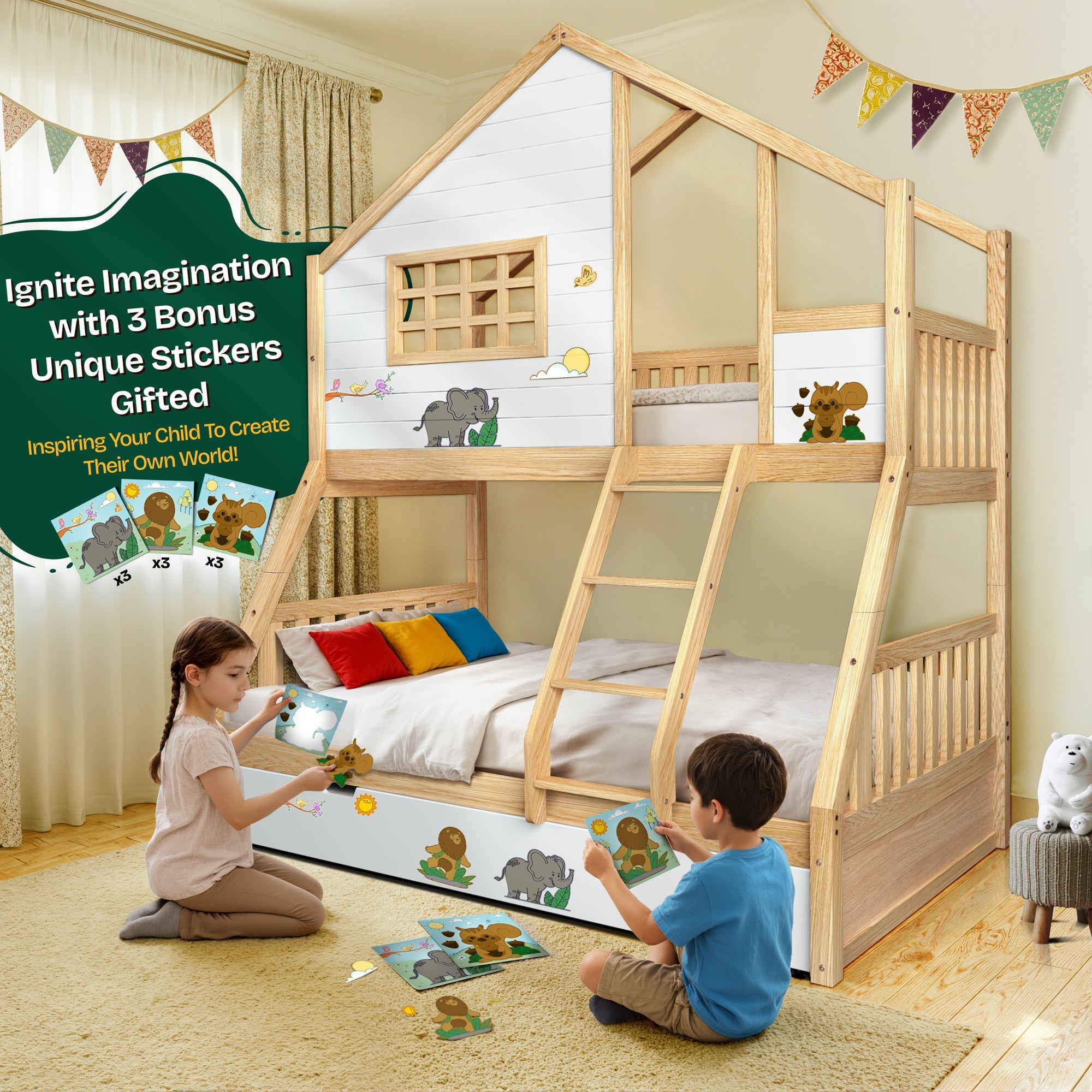 Treehouse Kid Bunk Bed for Fun and Adventure in Your Child's Room