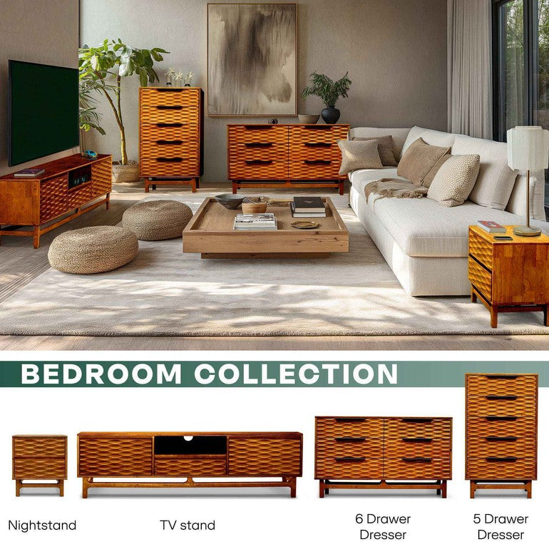 Acacia Elara Dresser with 5 Drawers