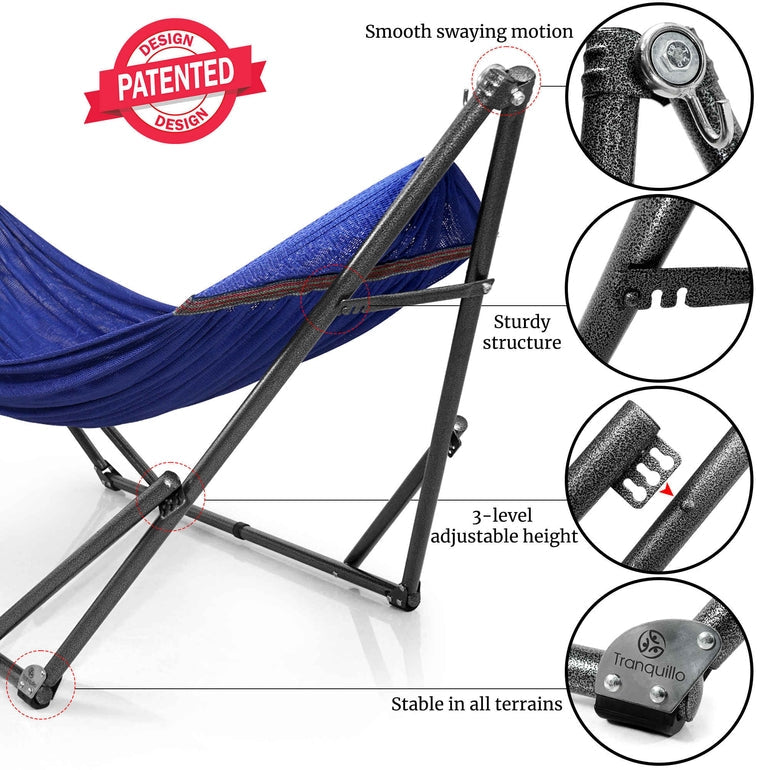 Tranquillo Universal Hammock with Medium Size Stands