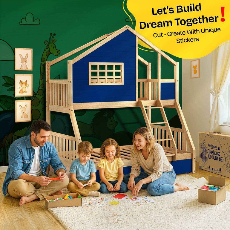 bunk beds for tents Treehouse Kid Bunk Bed for Fun and Adventure – Linens N Things