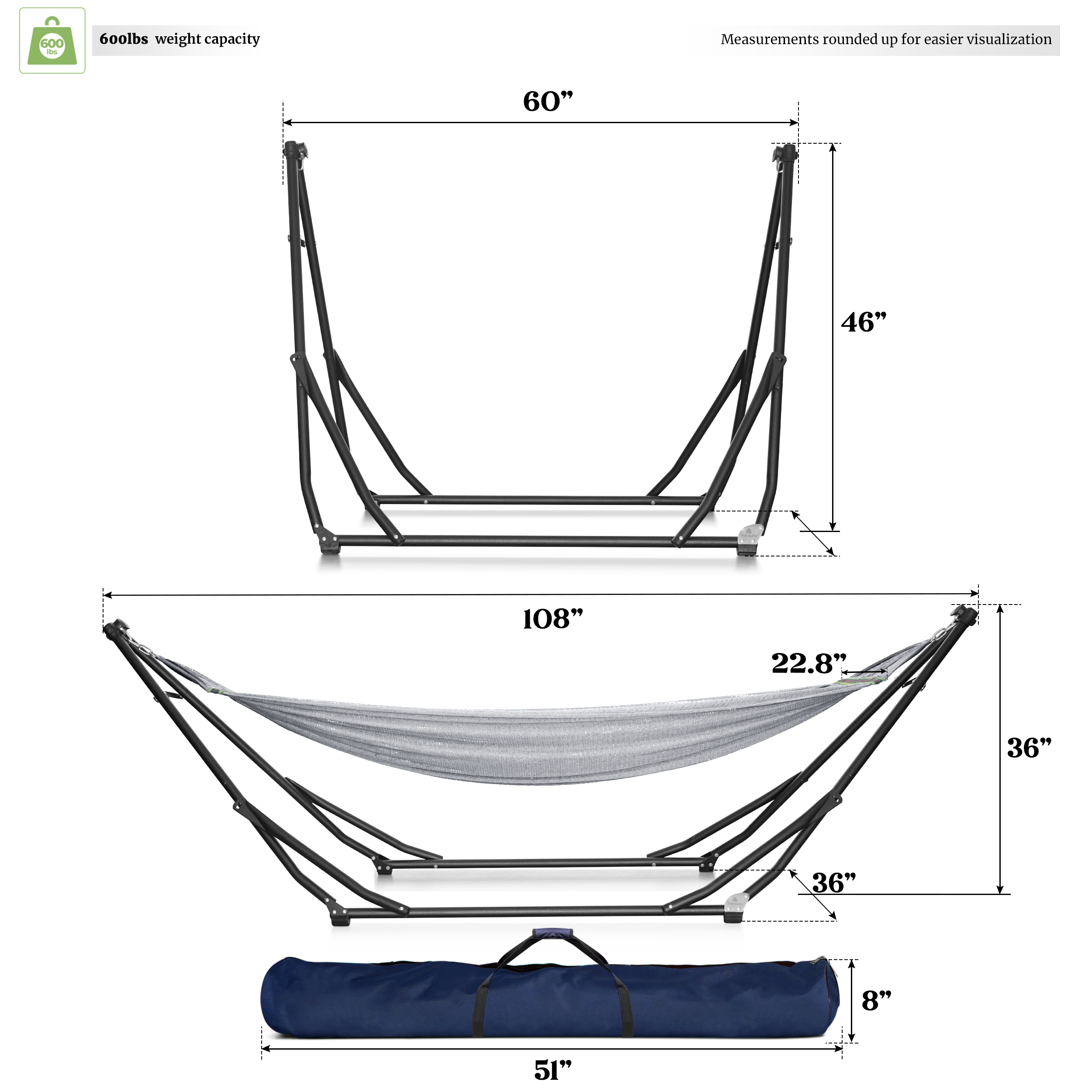 Tranquillo UniGen Transforming Hammock Stand