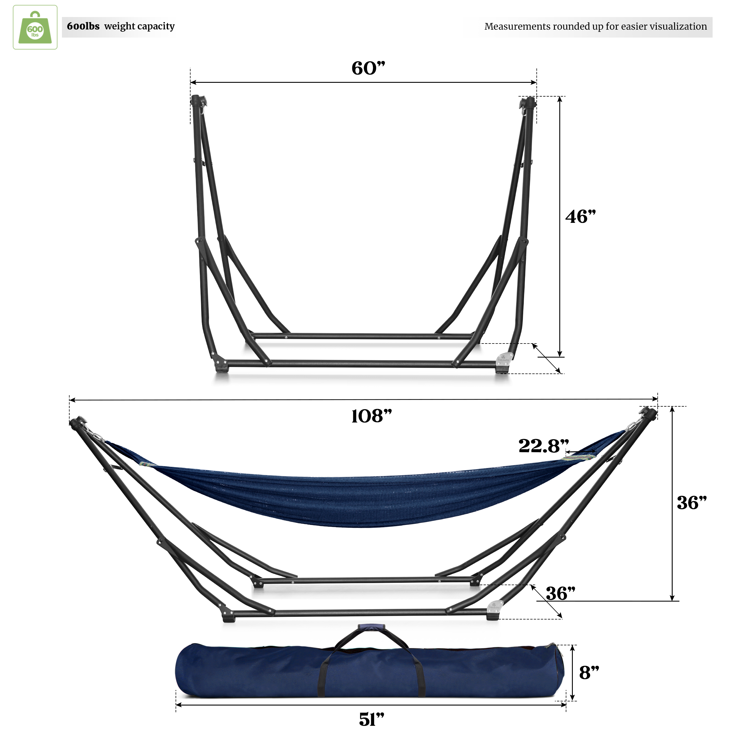 Tranquillo UniGen Transforming Hammock Stand