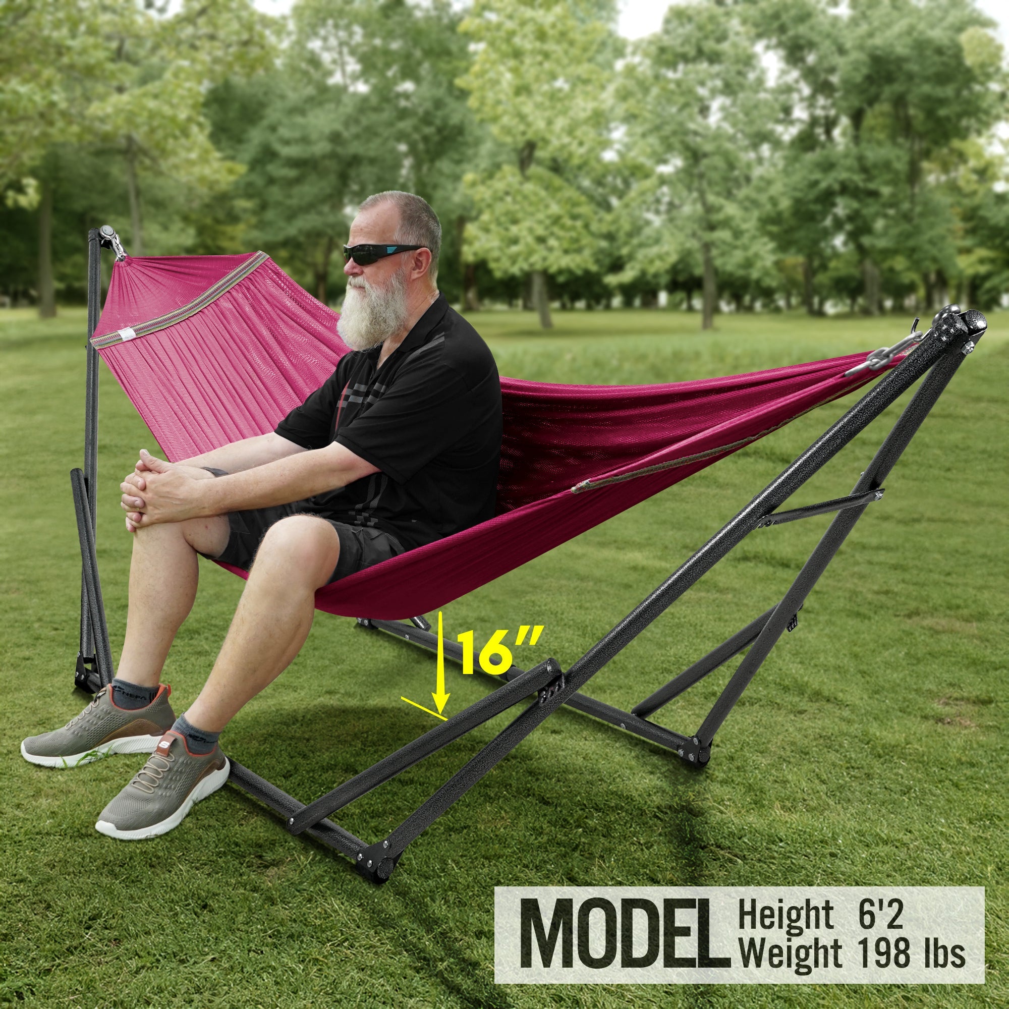 Tranquillo Universal Hammock with Medium Size Stands