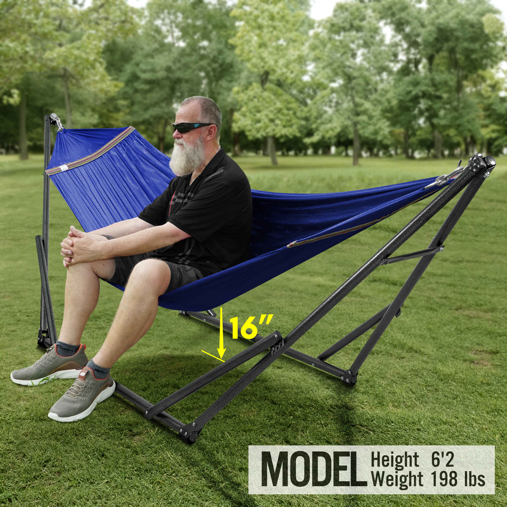 Tranquillo Universal Hammock with Medium Size Stands