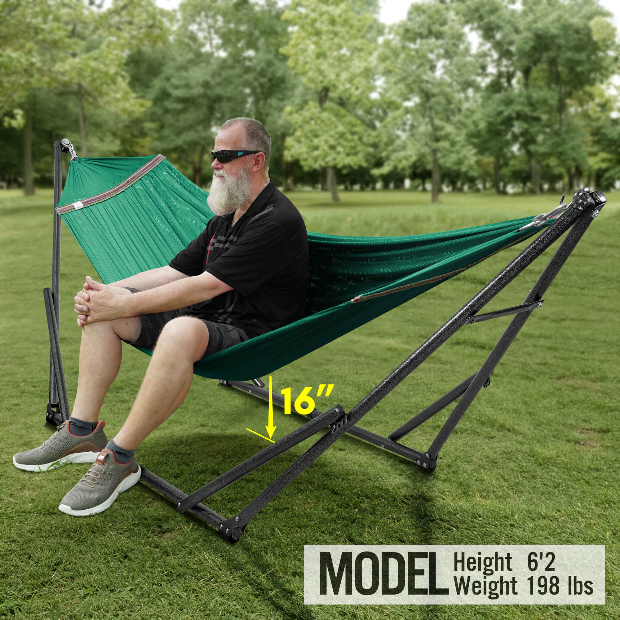 Tranquillo Universal Hammock with Medium Size Stands
