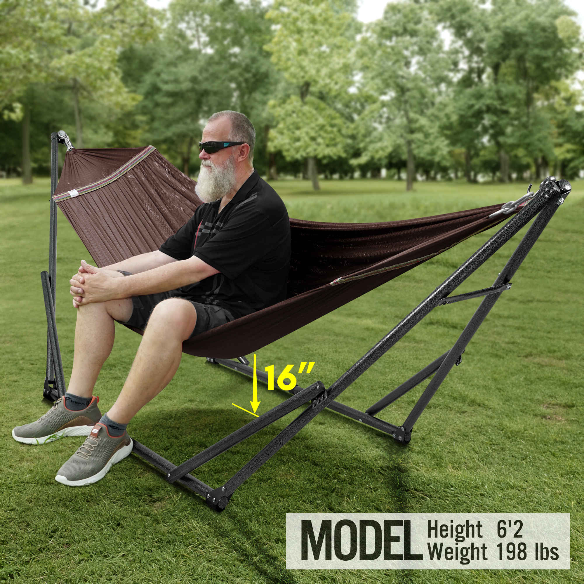 Tranquillo Universal Hammock with Medium Size Stands
