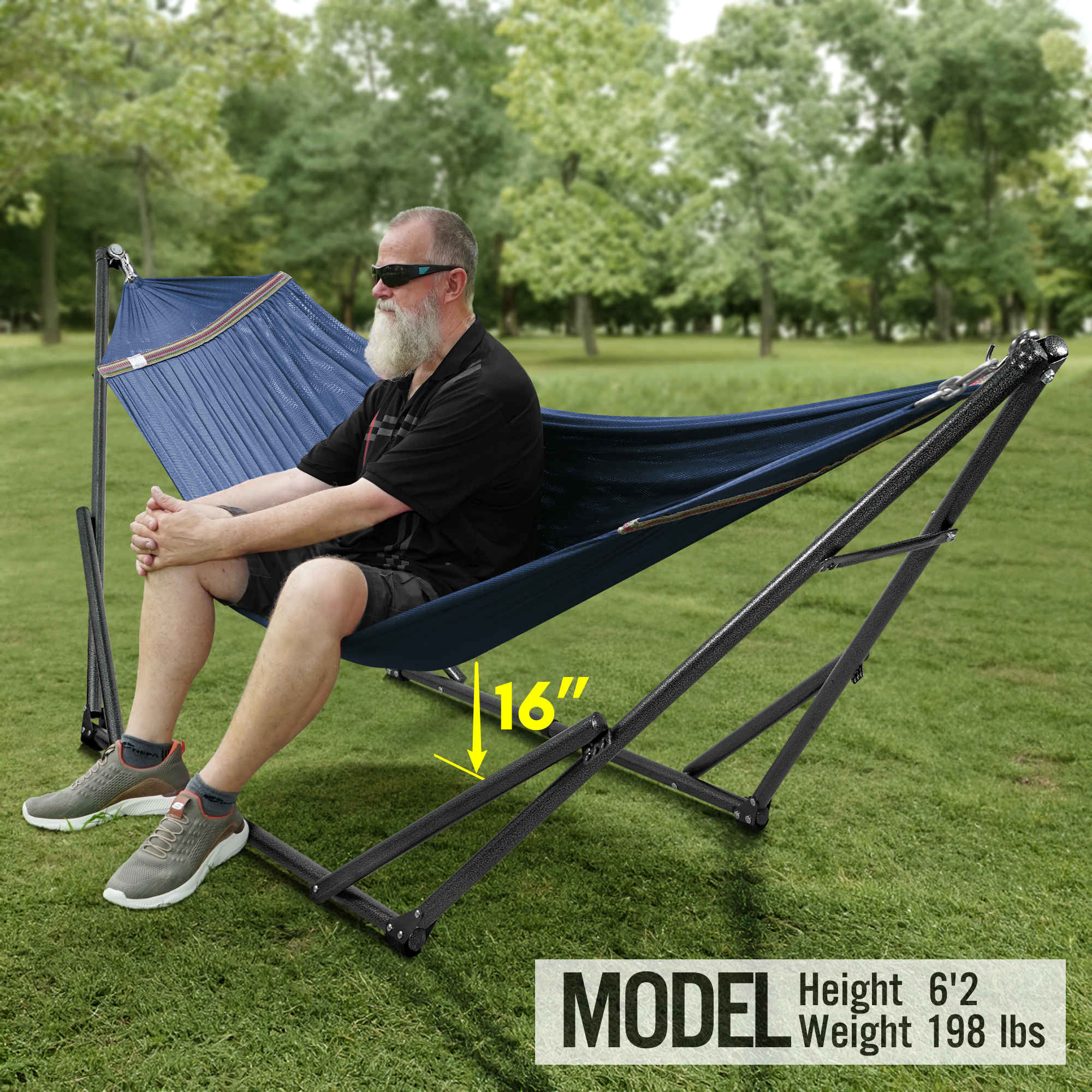 Tranquillo Universal Hammock with Medium Size Stands