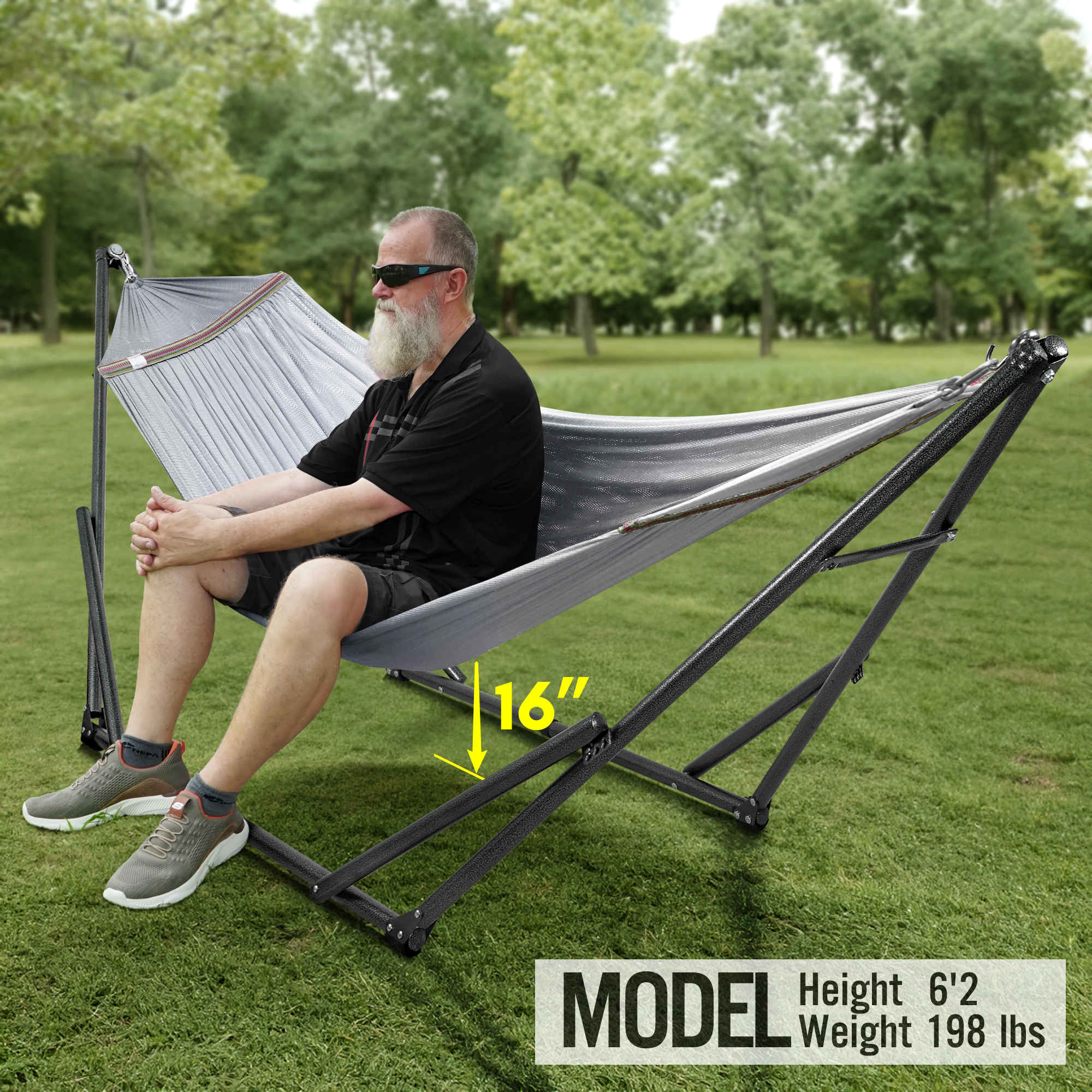 Tranquillo Universal Hammock with Medium Size Stands