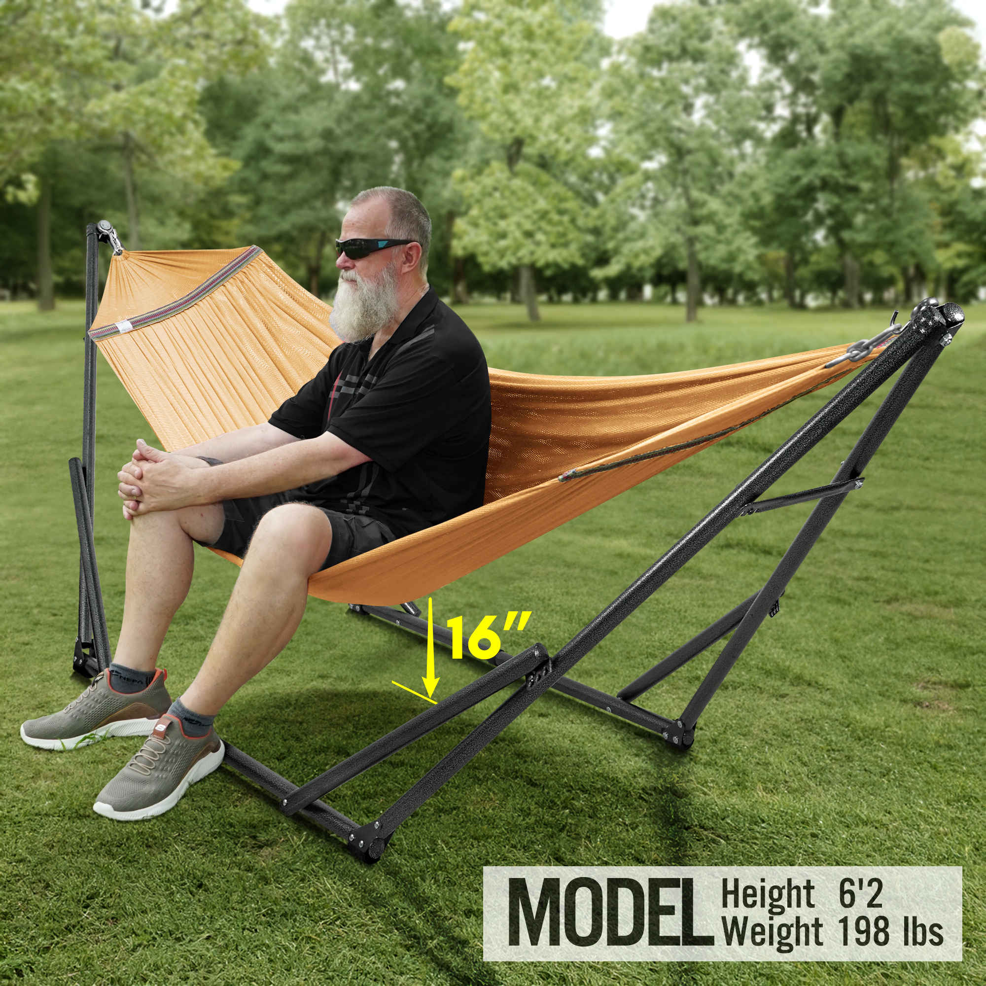 Tranquillo Universal Hammock with Medium Size Stands
