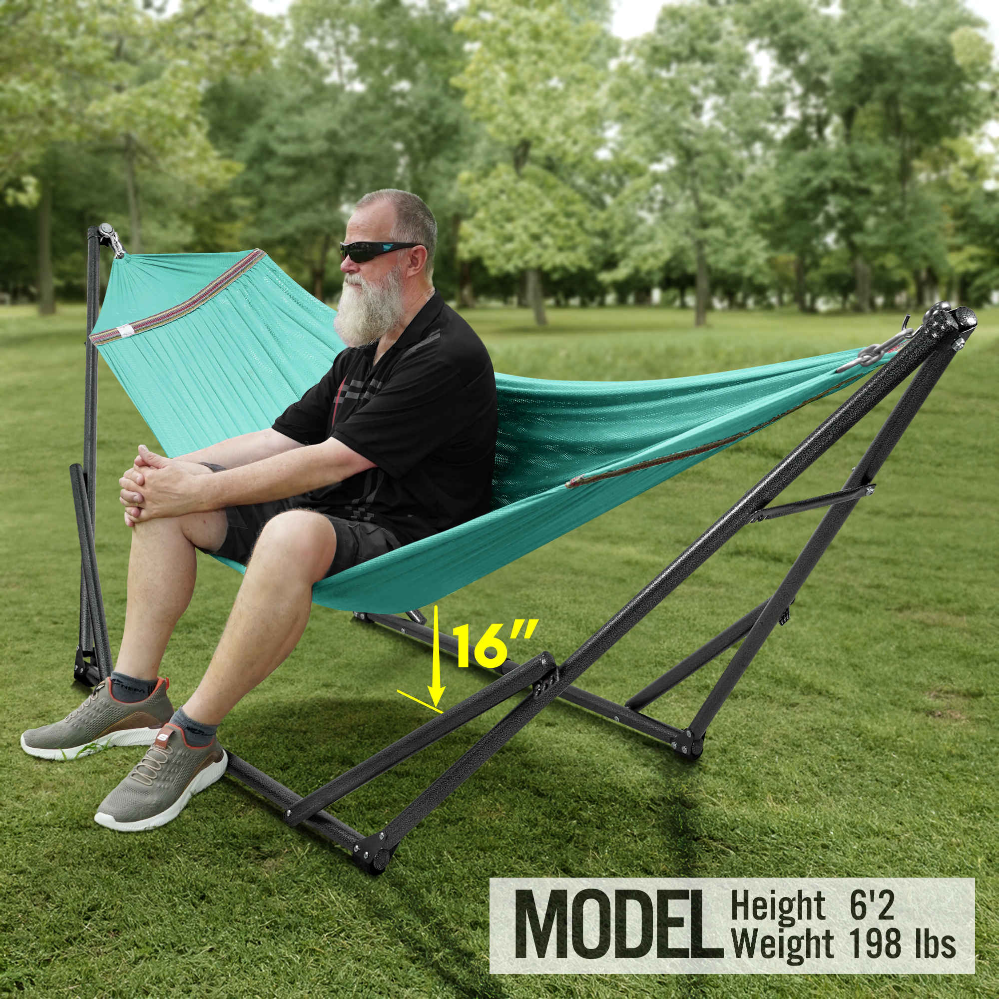 Tranquillo Universal Hammock with Medium Size Stands