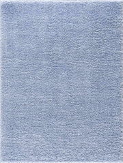 Faina Solid Aqua Shag Washable Area Rug - Clearance