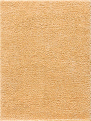 Faina Solid Gold Shag Washable Area Rug - Clearance