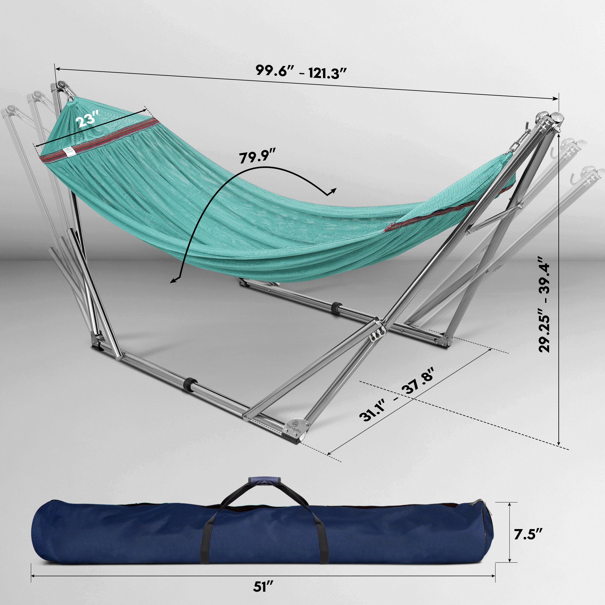 Tranquillo Universal Stainless Steel Hammock Stand